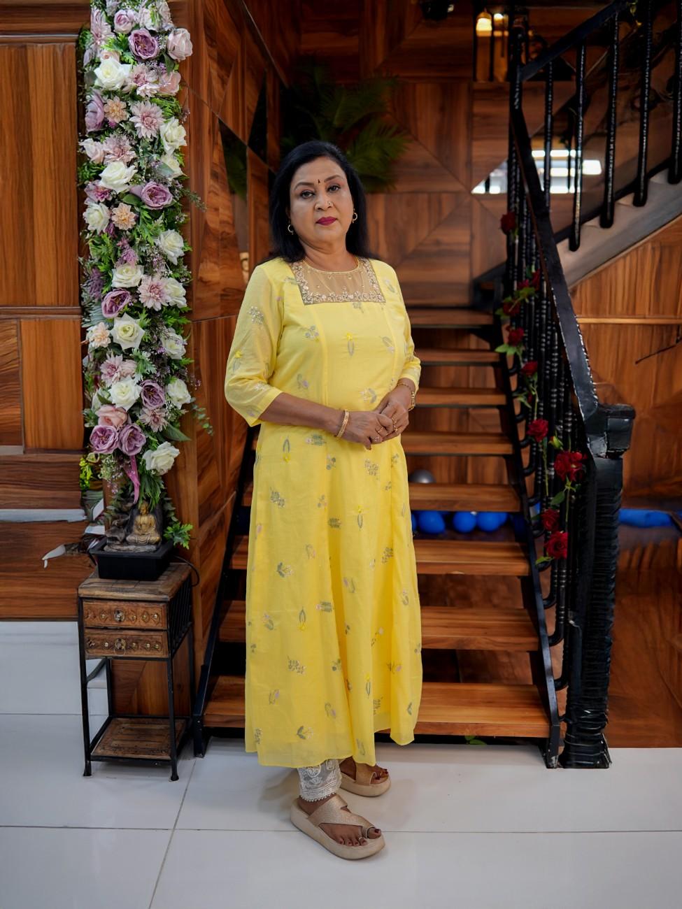 PATTERNS YELLOW 2.JPG Kurta - Image 1