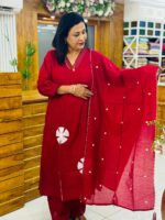 Malai Chanderi 3-Piece Suit - Image 3