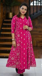 Chanderi Long Kurti - Image 3