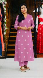 Handloom Cotton 2 piece Suit - Image 4