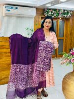 Maheshwari Silk 3-Piece Suit Material - Image 3