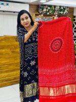 Modal Silk Bandhani Print Kaftan - Image 3
