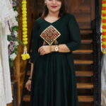 Semi Silk 16-Panel Long Dress