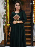 Semi Silk 16-Panel Long Dress