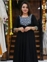 Semi Silk 16-Panel Long Dress.