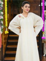 Chanderi Golden Weave Kaftan Set