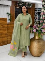 Uppada Tissue Dyeable Suit Material - Image 3