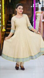 16-Panel Kerala Tissue Long Dress - Image 3