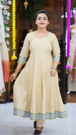 16-Panel Kerala Tissue Long Dress - Image 2