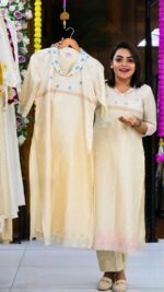 Semi Tussar Co-ord Set - Image 2
