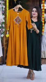 Semi Silk 16-Panel Long Dress - Image 5