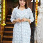 Crushed Chanderi Kanta Work Co-ord Set