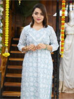 Crushed Chanderi Kanta Work Co-ord Set