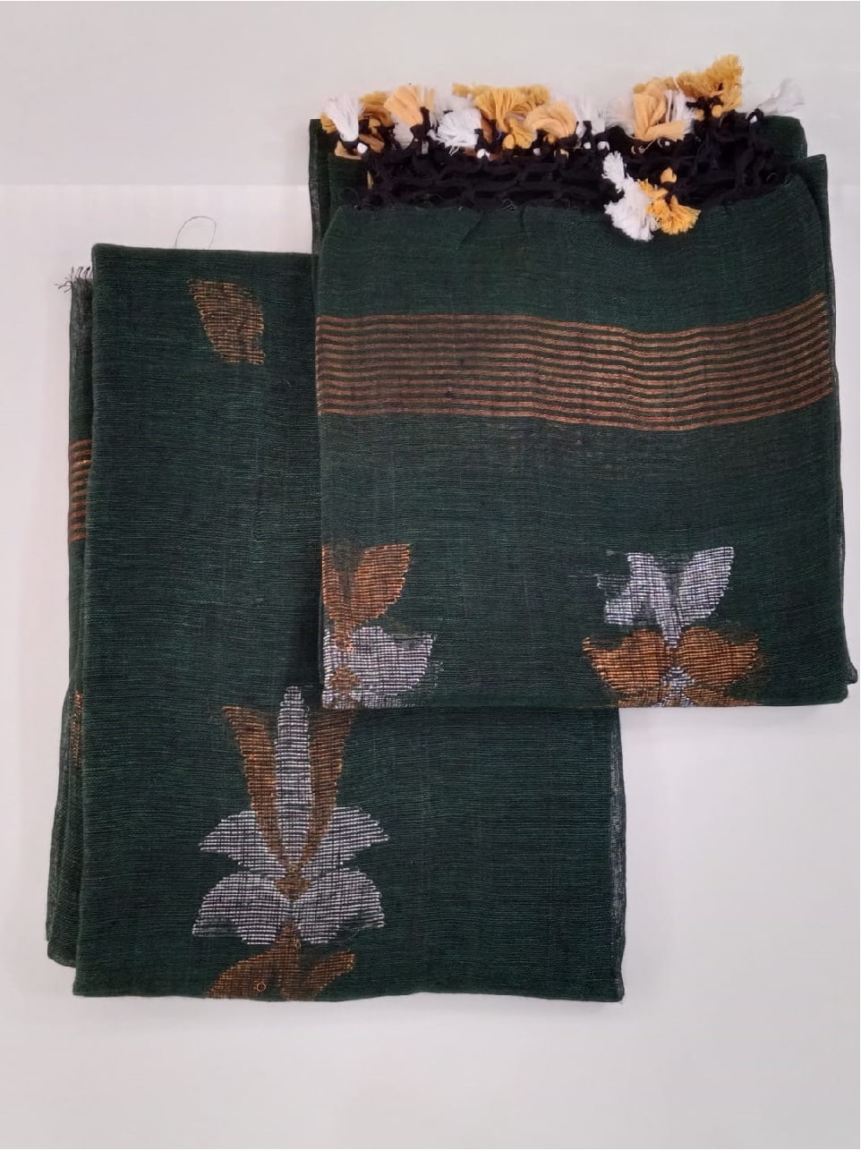 Untitled-5 (2) Soft Linen Jamdhani 3-Piece Suit Material - Image 1