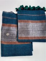 Soft Linen Jamdhani 3-Piece Suit Material - Image 2