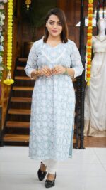 Crushed Chanderi Kanta Work Co-ord Set - Image 4