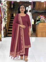 Semi Jute Suit Material