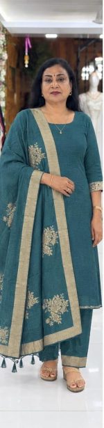 Semi Jute Suit Material - Image 3