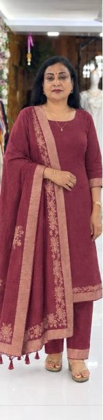 Semi Jute Suit Material - Image 2