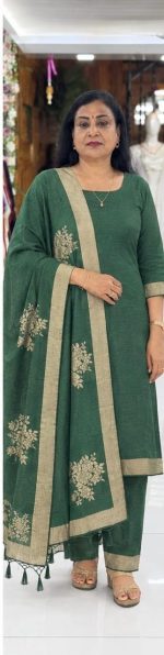Semi Jute Suit Material - Image 4